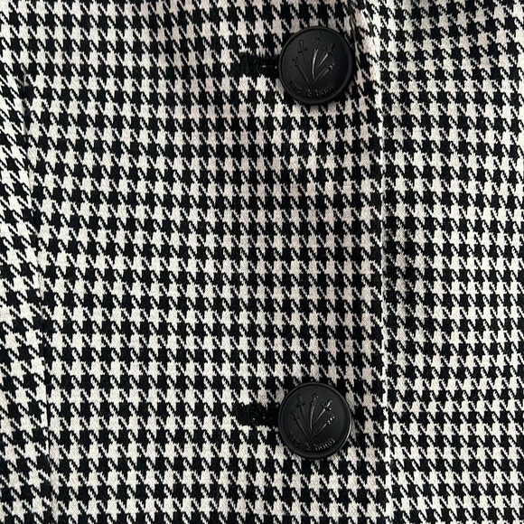 NWT rag & bone Sadie Houndstooth Blazer Jacket Black and White Size 4 - Picture 4 of 10